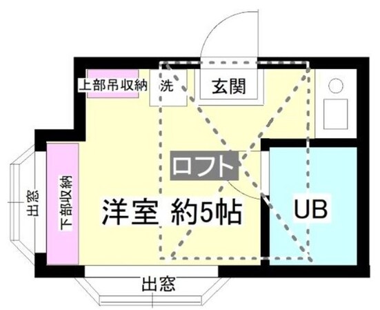 クレストコート平の物件間取画像